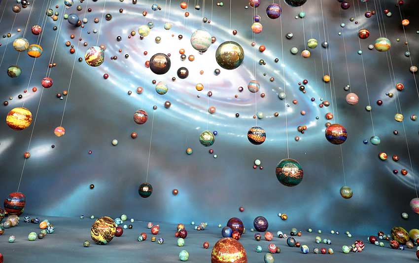 رونمایی از اثر هنری کهکشان کیش