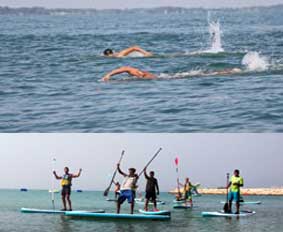 مسابقات ورزشهای آبی در روز کیش