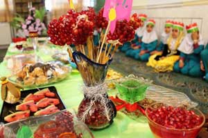 مراسم شب یلدا در مدارس کیش