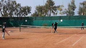 رقابت بانوان تنیسور در جام حذفی باشگاه ها در کیش