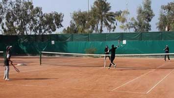 رقابت بانوان تنیسور در جام حذفی باشگاه ها در کیش