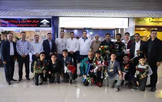 بازگشت پرافتخار تیم کیک بوکسینگ کیش از مسابقات قهرمانی کشور