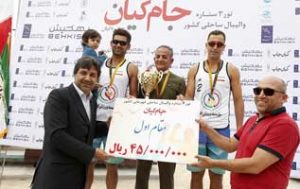 قهرمانی نماینده کیش در تور والیبال ساحلی کشور