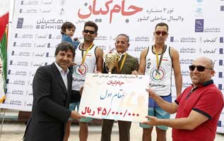 قهرمانی نماینده کیش در تور والیبال ساحلی کشور