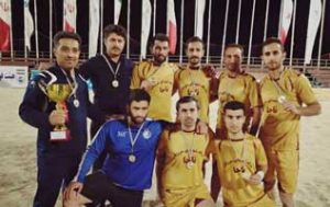 قهرمانی تیم فوتبال ساحلی دریابانی در کیش