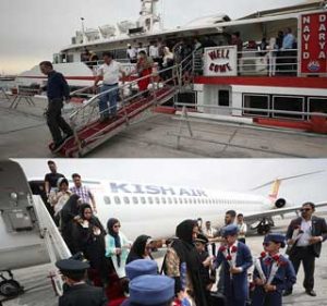 آمار گردشگران ورودی به کیش در نوروز 98