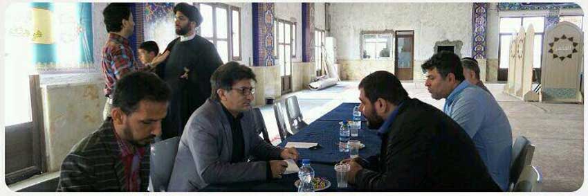 برگزاری میز خدمت در نماز جمعه کیش