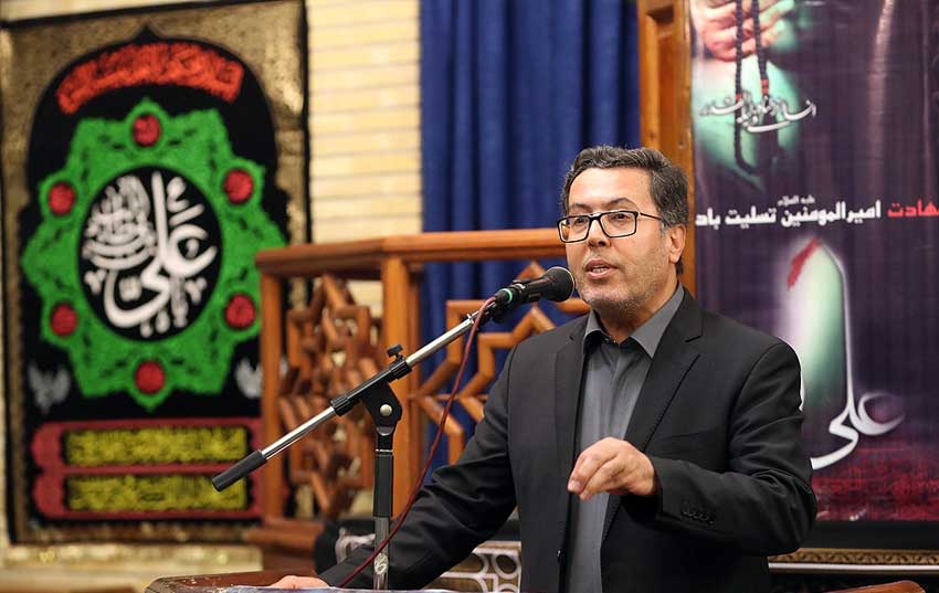 سخنرانی دکتر انصاری لاری در مراسم احیای شب نوزدهم ماه رمضان در کیش