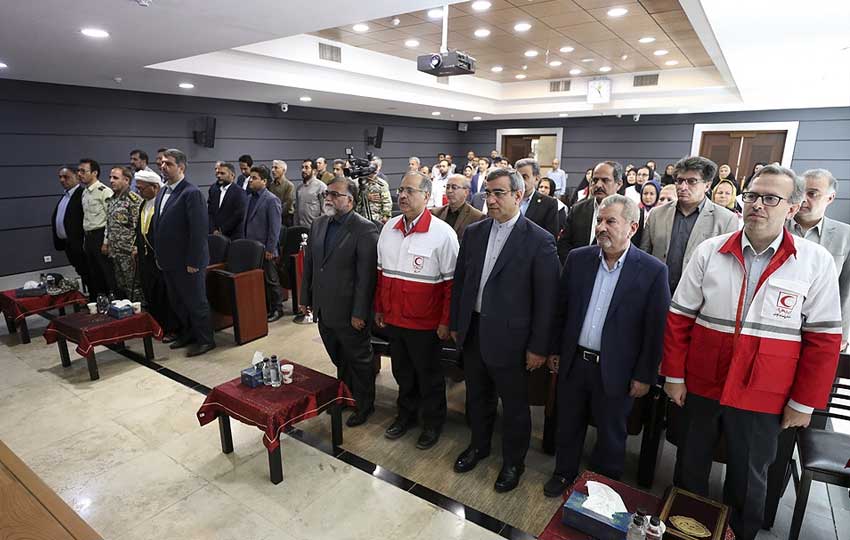 مراسم تقدیر از خیرین و داوطلبان هلال احمر کیش