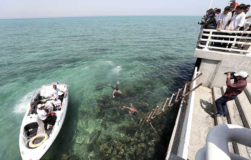 رکوردزنی شناگران منتخب کیش