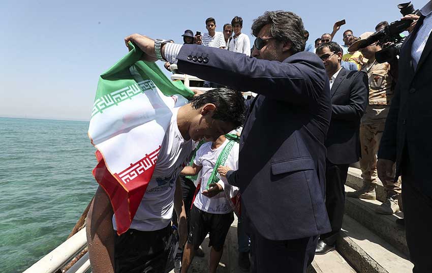 رکوردزنی شناگران منتخب کیش