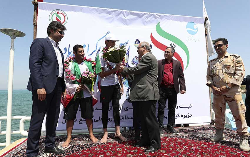 رکوردزنی شناگران منتخب کیش