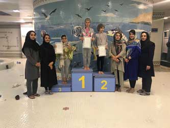 نتایج مسابقات شنا بانوان جام رمضان کیش