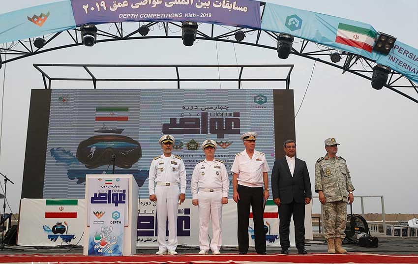 آغاز مسابقات غواصی ارتشهای جهان در کیش