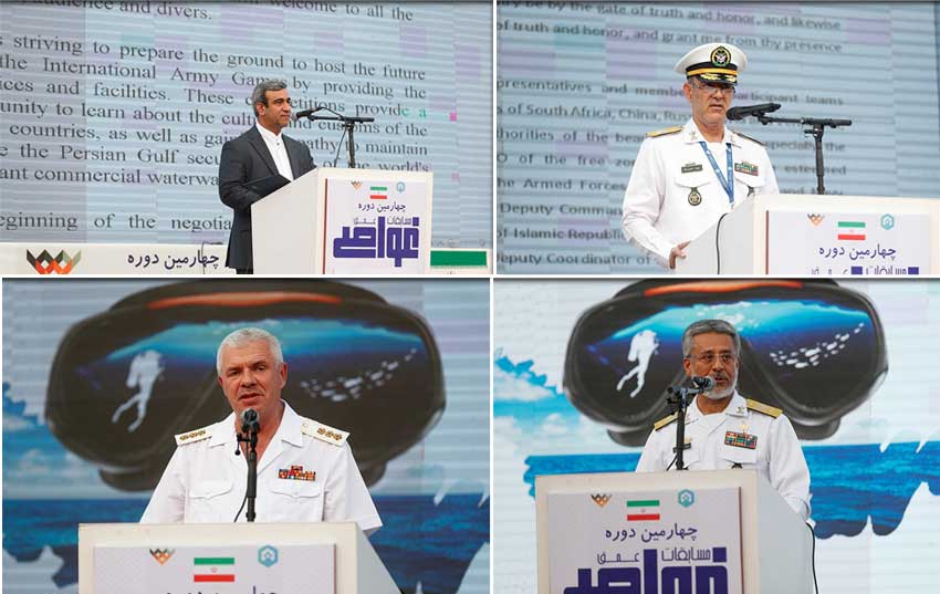 آغاز مسابقات غواصی ارتشهای جهان در کیش