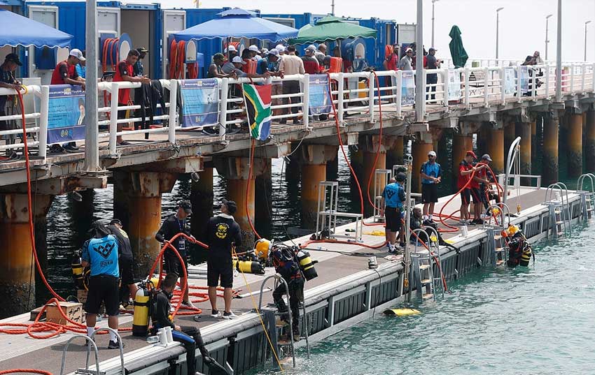 آغاز مسابقات غواصی ارتشهای جهان در کیش