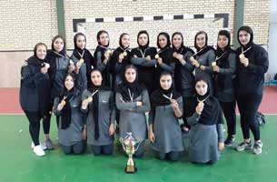قهرمانی تیم کیش در مسابقات هندبال دختران کشور
