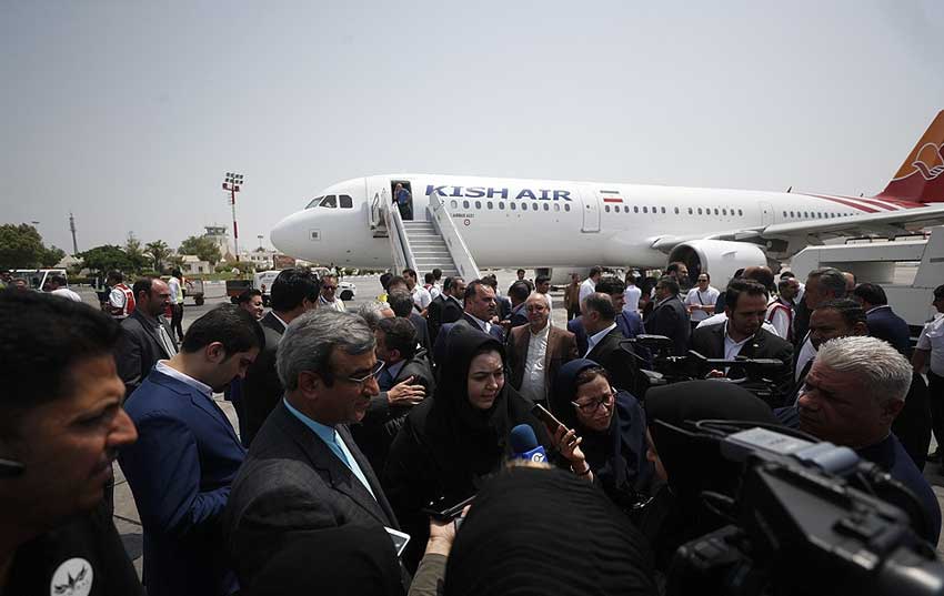 انجام نخستین پرواز داخلی از فرودگاه امام خمینی به کیش