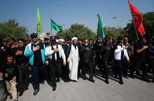 برگزاری مراسم راهپیمایی جاماندگان اربعین در کیش