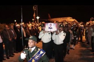 ورود پیکر سردار پاسدار شهید ابراهیم غلامی به کیش