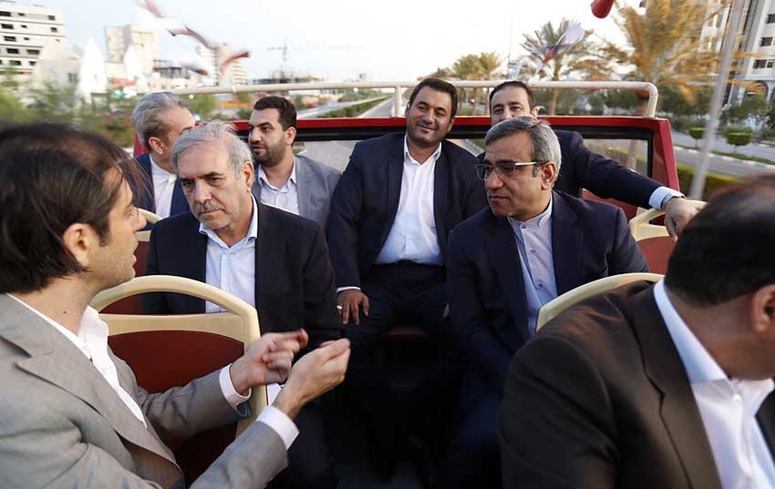 برگزاری مراسم رونمایی از اولین اتوبوس گردشگری کیش