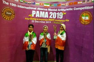 درخشش تیم کودکان کیش در مسابقات محاسبات ذهنی تایلند