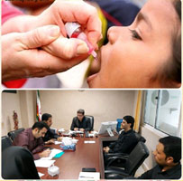 برگزاری جلسه شروع طرح ملی ریشه کنی فلج اطفال در کیش