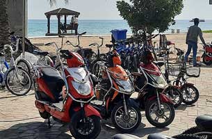 طرح برخورد با کرایه غیرقانونی موتورهای شارژی در کیش