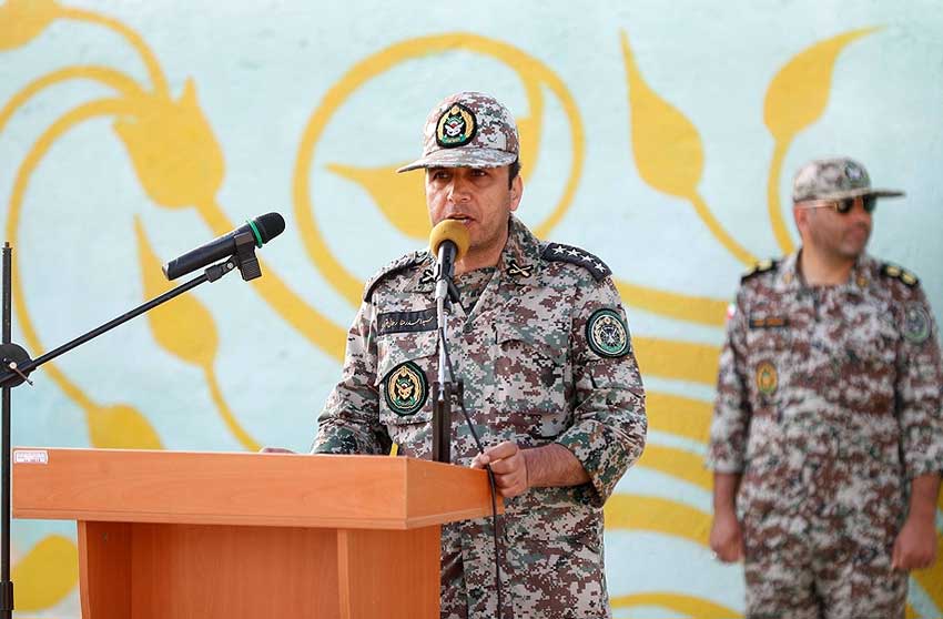 برگزاری صبحگاه مشترک نیروهای انتظامی و نظامی جزیره کیش