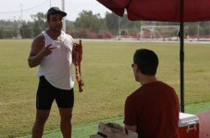 برگزاری اردوی یک ماهه احسان حدادی در کیش