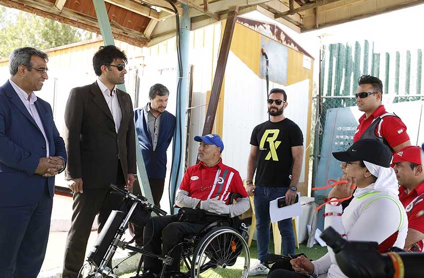 بازدید دکتر مظفری از اردوی ورزشکاران المپیک و پارالمپیک در کیش