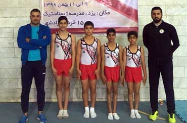 قهرمانی تیم ترامپولین کیش در مسابقات کشوری