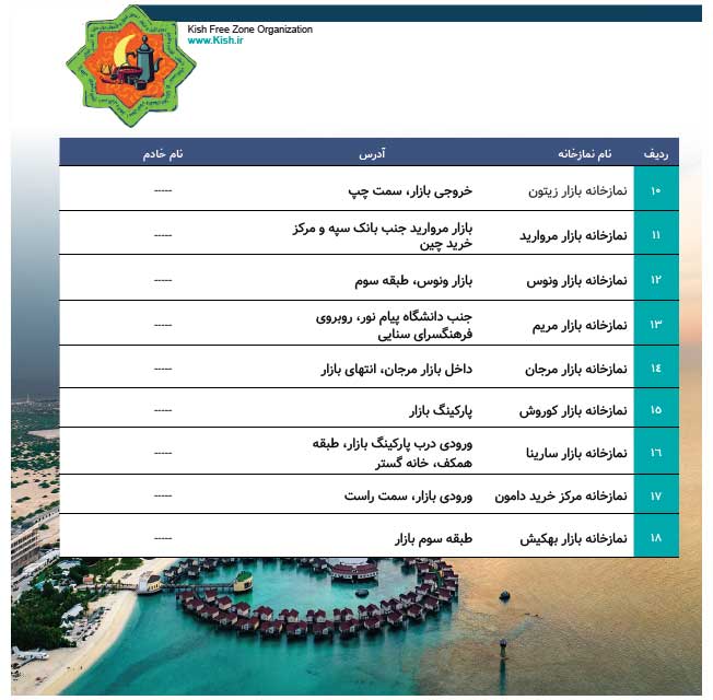 ماه مبارک رمضان در کیش نوروز 1402
