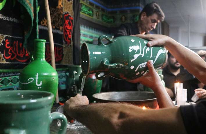 برگزاری مراسم سنتی طشت گذاری محرم در کیش