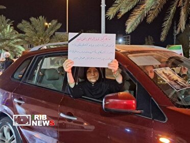 مراسم عزاداری و کاروان خودرویی ساکنان کیش در هفتمین شب شهادت قائد امت
